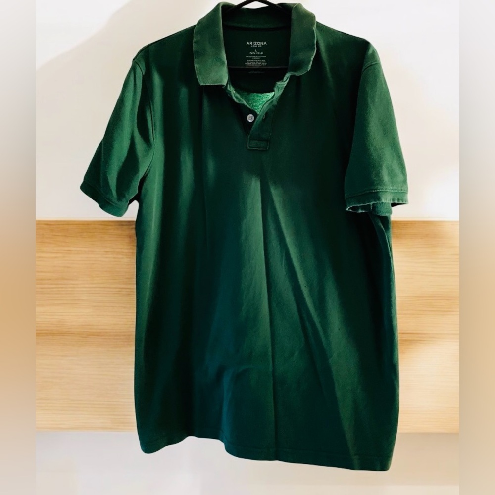 Men’s Arizona Short Sleeve Pine Green Flex Polo Shirt